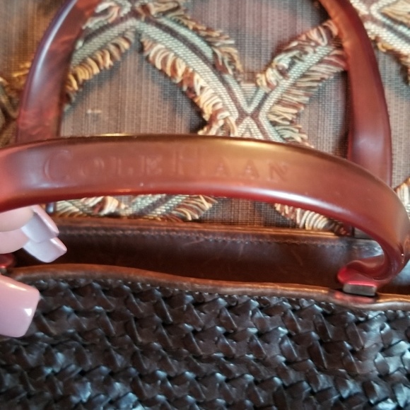 COLE HAAN WOVEN HANDBAG - Picture 1 of 5